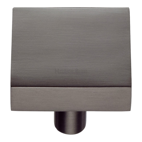 C3685 32-MB • 32 x 32 x 9 x 28mm • Matt Bronze • Heritage Brass Square Design Cabinet Knob